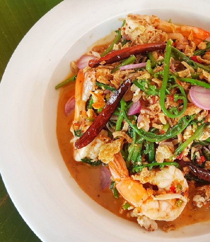 รูปของ ยำผักกูดกุ้งสด