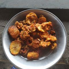 A picture of Karela fry.