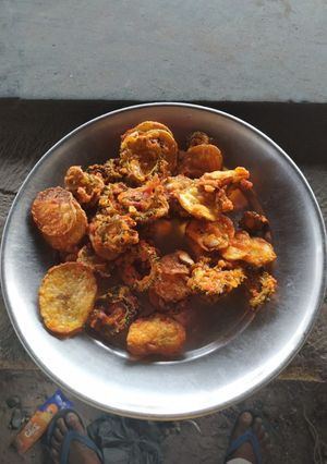 A picture of Karela fry.