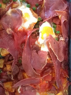 Una foto de Huevos a la flamenca