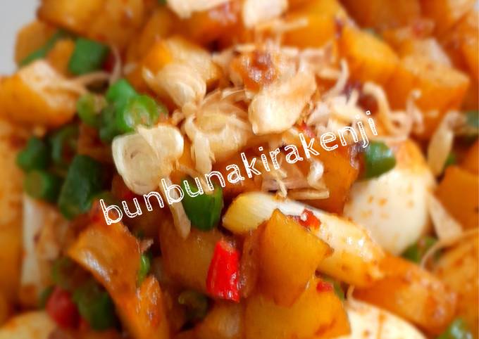 Cara membuat Balado Kentang Telur Buncis Cara membuat Balado Kentang Telur Buncis