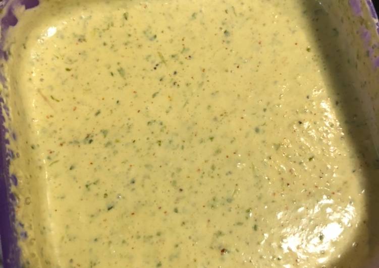 Cilantro garlic sauce