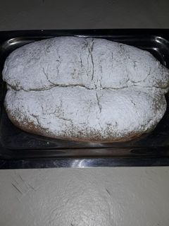 Una foto de Stollen (pan dulce alemán)
