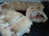 Trenzas de muzzarella y jamón