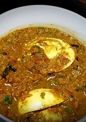 A picture of Chettinad Egg Curry.