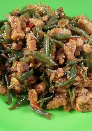 Foto resep Sambal goreng tempe+kacang panjang