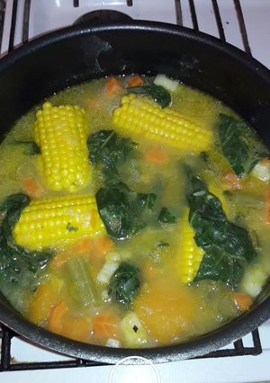 Una foto de Sopa de verduras
