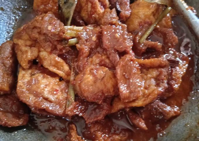 Semur daging tahu