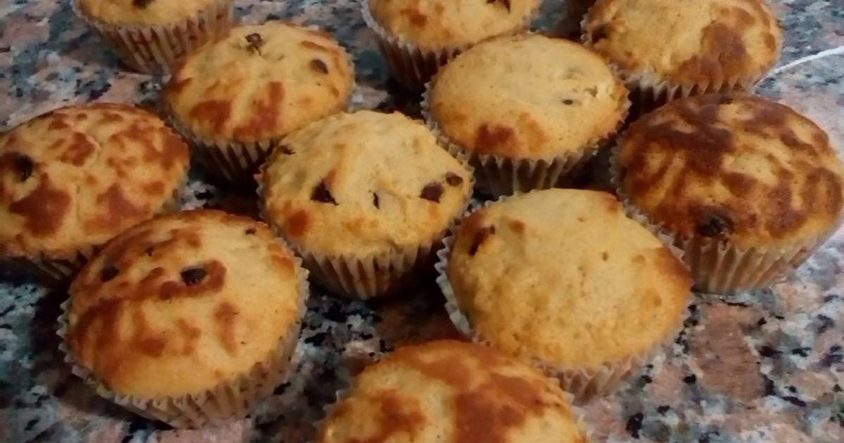 Cupcakes de banana y dulce de leche Receta de GRINGA Cookpad