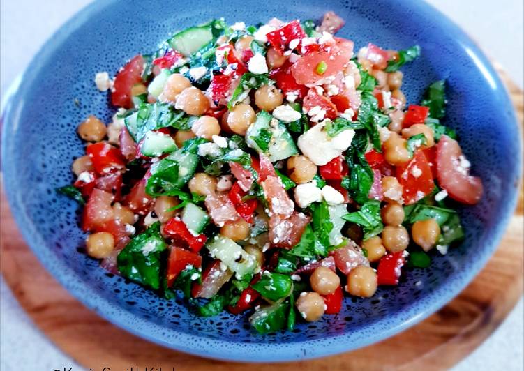 Easiest Way to Make Homemade Spicy Chickpeas Salad