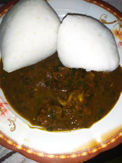 A picture of Tuwon shinkafa miyar ogbono.