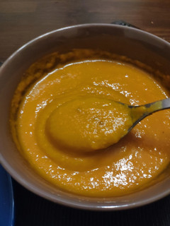 Una foto de Crema de calabaza
