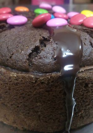 A picture of Chocolate Gems cake.