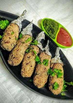 A picture of Potato Lollipops.