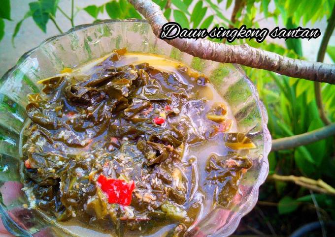 Resep Daun singkong santan, Enak Banget