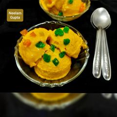 A picture of MANGO ICE CREAM Just 3 INGREDIENTS.