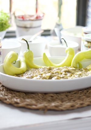 Una foto de Quesito en salsa verde