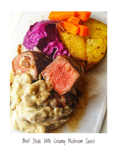 Foto resep Beef Steak With Mushroom Sauce