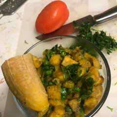 A picture of Banana curry.