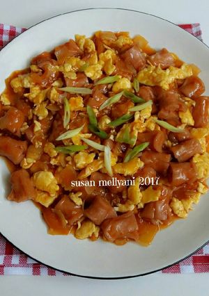 Foto resep Sosis & telur asam manis