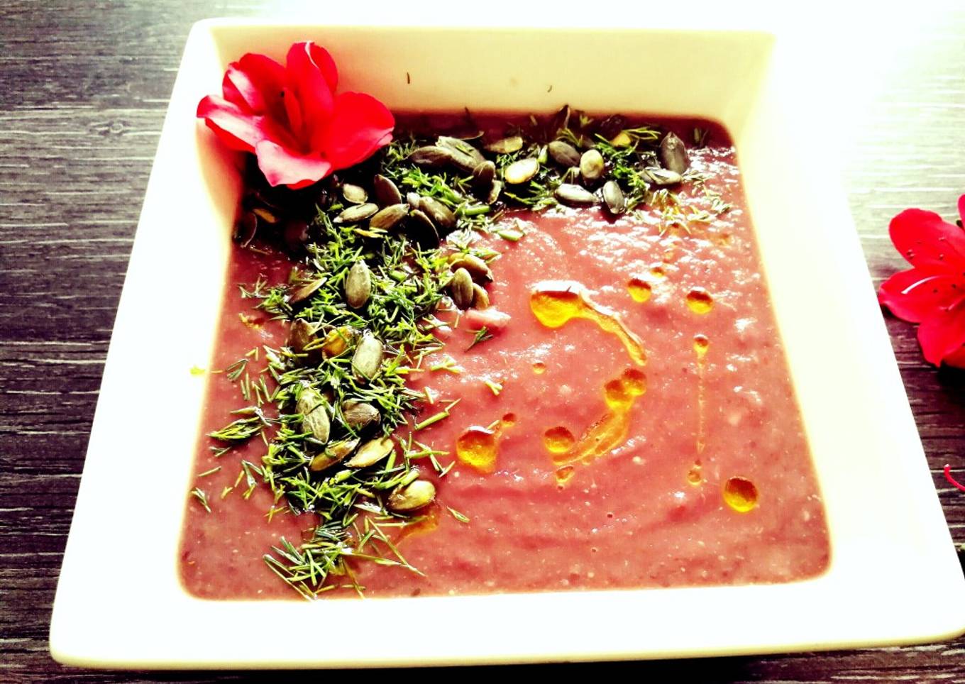 Crema de col lombarda