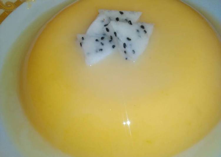 Puding mangga Nutrijel Simpel enak 😋🍮