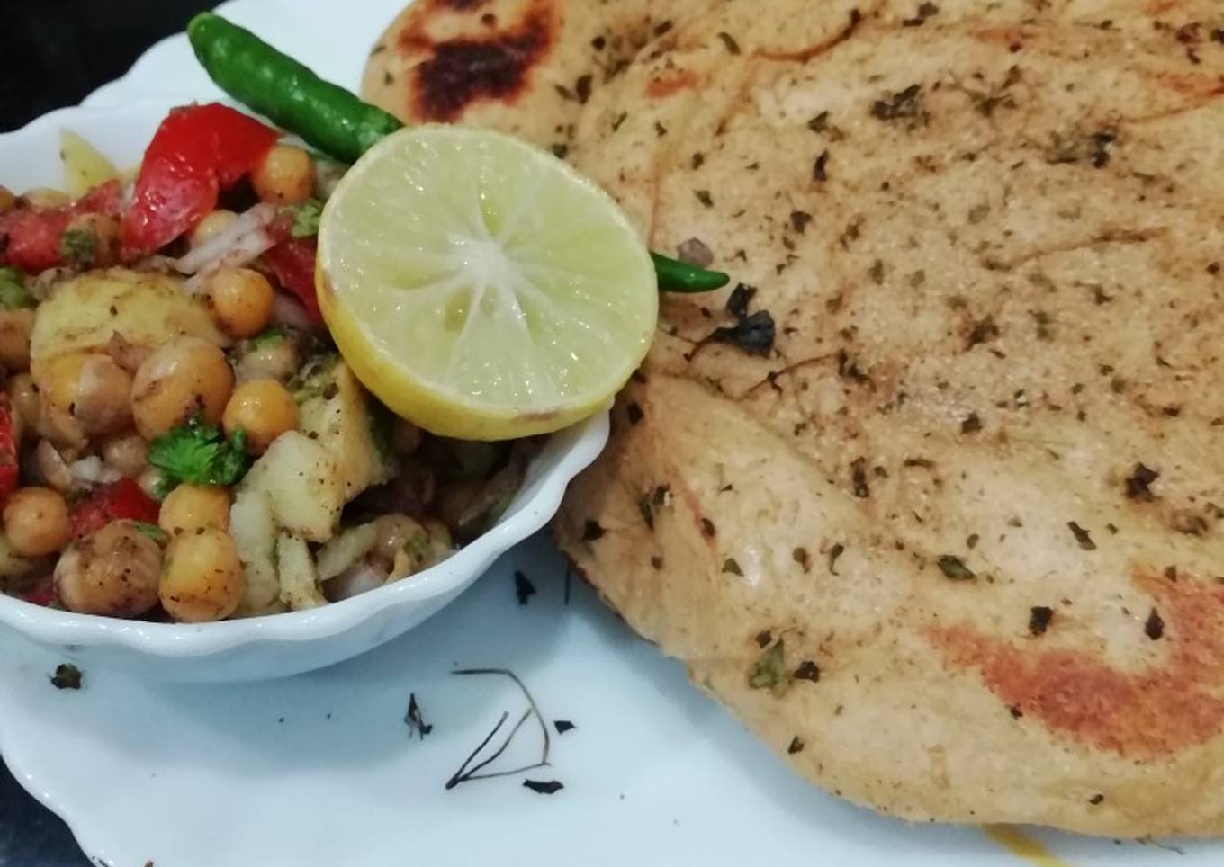 Kulcha prepared with Wheat Flour