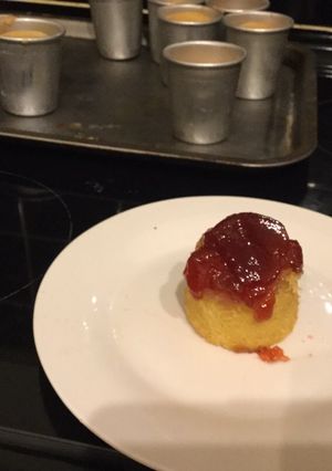 A picture of My tweeked jam sponge.