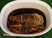 Una foto de filete de res a la pimienta al horno