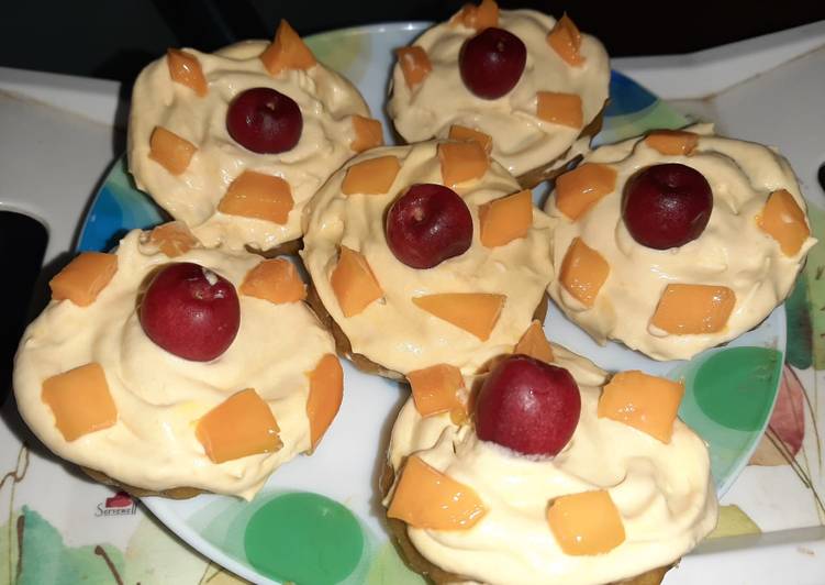 Simple Way to Make Speedy Mango cup cakes