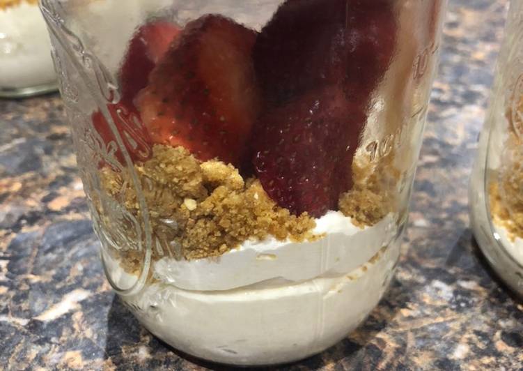 Recipe of Quick Cheesecake jars