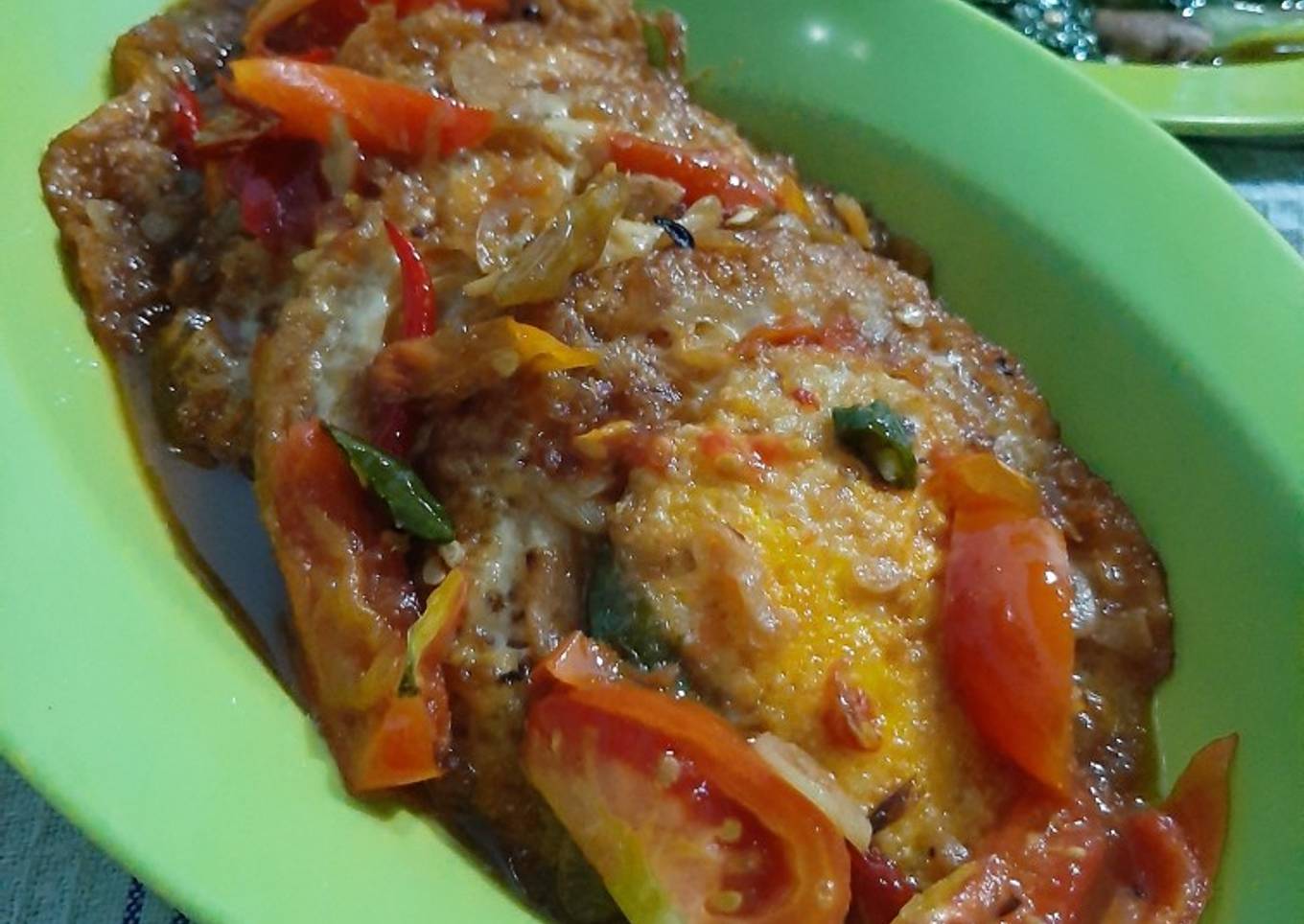 Kicik Telur (Telur kecap pedas)