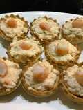 Volovanes de Mousse de Langostinos al ajillo