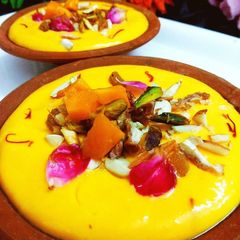A picture of Mango shrikhand.