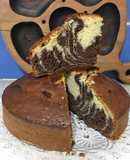 Torta cebra, chocolate y vainilla