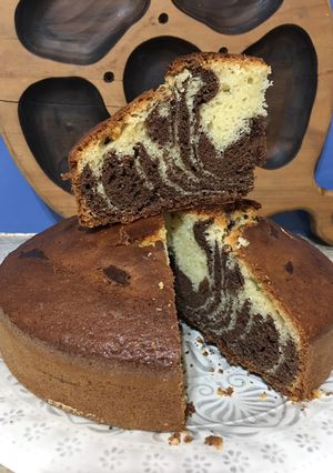Una foto de Torta cebra, chocolate y vainilla