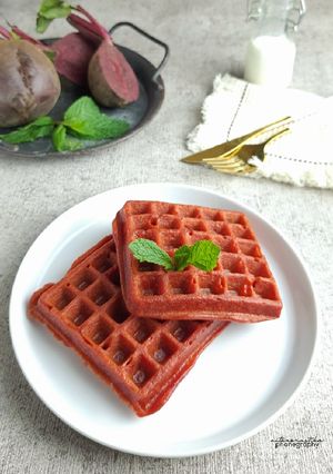 Foto resep Beetroot Waffle