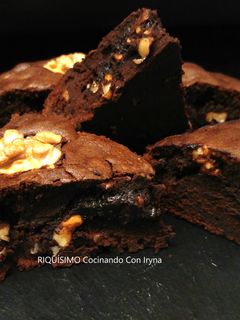 Una foto de Brownie de chocolate