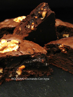 Una foto de Brownie de chocolate