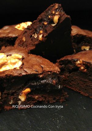 Una foto de Brownie de chocolate