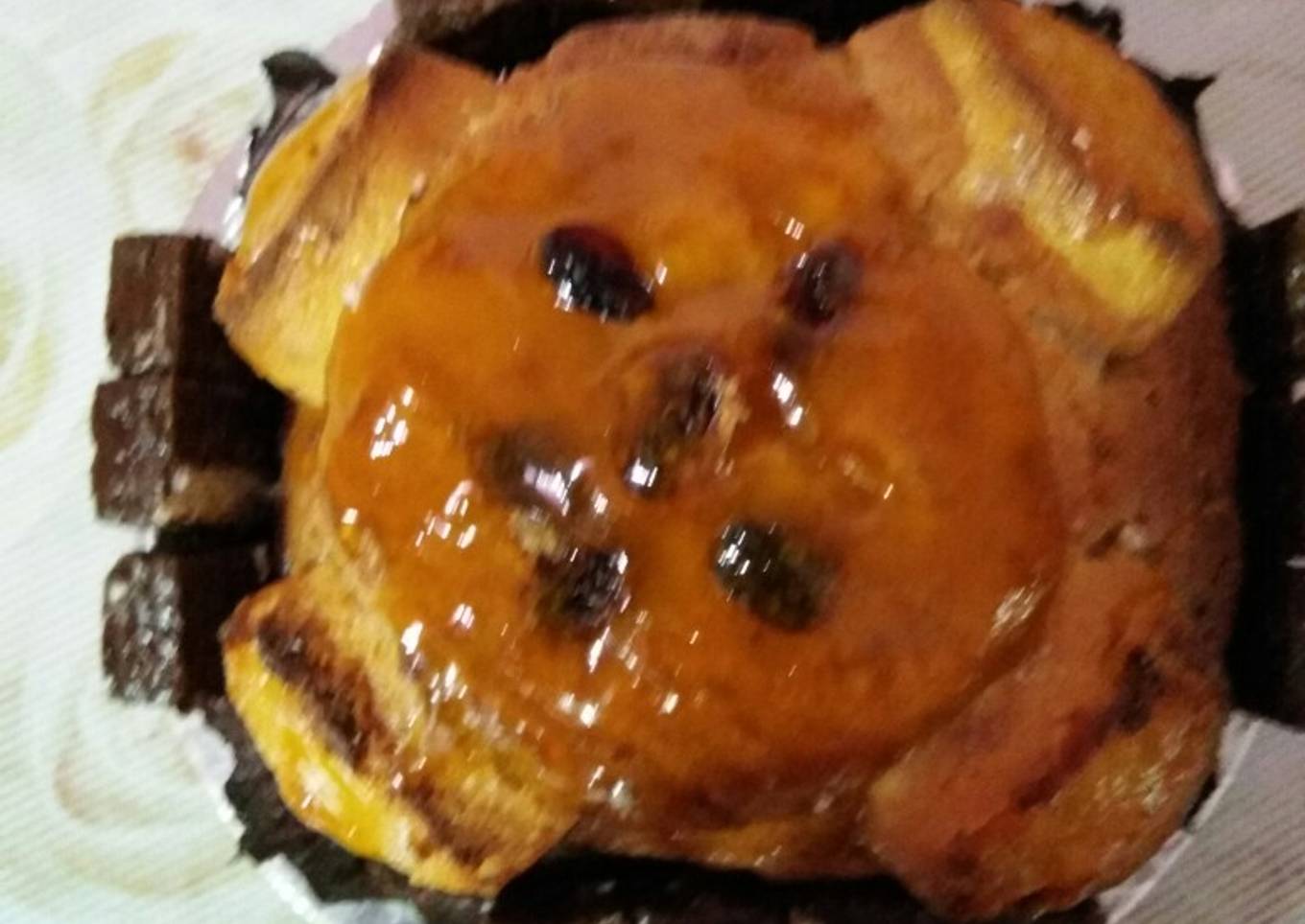 Raskadam cake with mango jelly toping