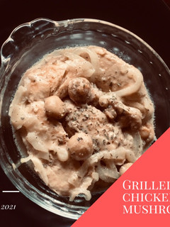 Foto resep Grilled chicken mushroom