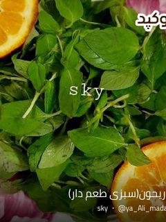 عکسی از دستور نارنج و ریحون (سبزی طعم دار)