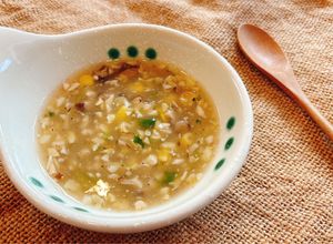 Hình của món Soup Hạt Sen Bắp Nấm.