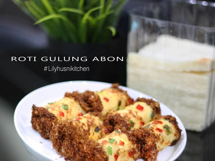 Cara Mudah Membikin Resep Roti tawar gulung abon (No bake / No oven) yang Bikin Ngiler Anti Ribet, Menggugah Selera