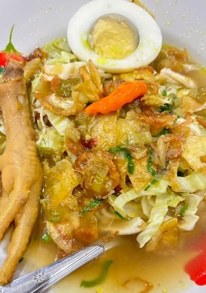 Foto resep Soto Ayam / Soto ceker / soto ayam kuah bening