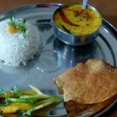 A picture of Sweet and sour mango kadhi.