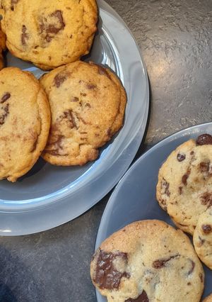 Une photo de 🍪 Cookies cœur Nutella ultra fondants ✨