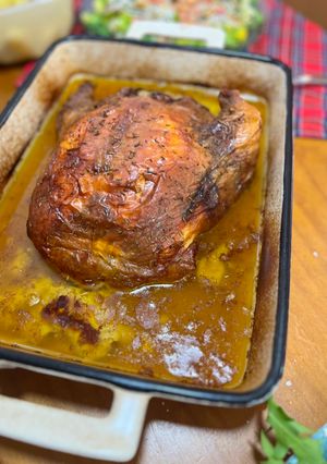 Una foto de Pularda rellena para Navidad