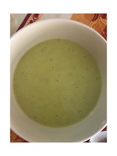 Una foto de Crema de calabacines